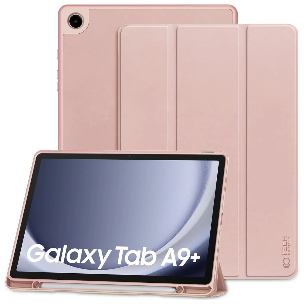 Hurtownia GSM - Etui Tech-protect SmartCase Pen Samsung Galaxy Tab A9+ Plus 11.0 X210 / X215 / X216 Roz - THP2514 - {ean13} - Hurt