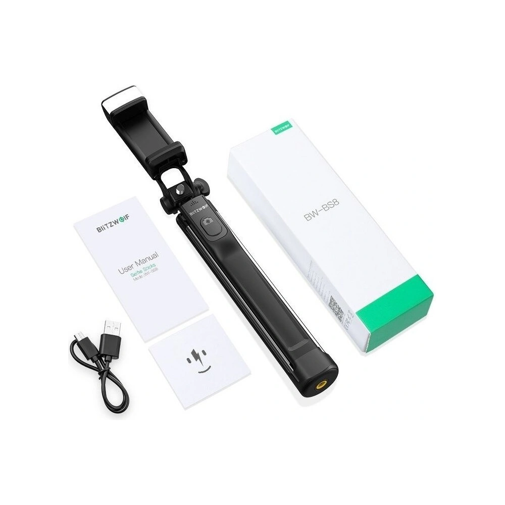 Hurtownia GSM - BlitzWolf BW-BS8 Selfie stick statyw 3w1 z lampą doświetlającą - BLZ110 - {ean13} - Hurt