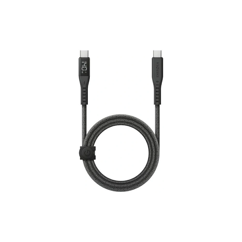 Hurtownia GSM - Kabel ENERGEA Flow Digital Display USB-C / USB-C 240W, 5A, 1.5m schwarz - ENG132 - {ean13} - Hurt