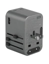 Hurtownia GSM - Ladegerät ENERGEA Travel World Adapter GaN65 4w1 US/UA/EU/UK USB-A, 2xUSB-C, PD65W, PPS55W, QC3.0 grau/gunmetal - ENG133 - {ean13} - Hurt