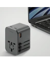 Hurtownia GSM - Síťová nabíječka ENERGEA Travel World Adapter GaN65 4w1 US/UA/EU/UK USB-A, 2xUSB-C, PD65W, PPS55W, QC3.0 šedá/gunmetal - ENG133 - {ean13} - Hurt