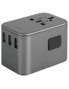 Hurtownia GSM - Reiseladegerät ENERGEA Travel World Adapter 4w1 US/UA/EU/UK 3xUSB-A, 2xUSB-C, PD35W, PPS35W, QC3.0 grau/gunmetal - ENG134 - {ean13} - Hurt