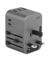 Hurtownia GSM - Reiseladegerät ENERGEA Travel World Adapter 4w1 US/UA/EU/UK 3xUSB-A, 2xUSB-C, PD35W, PPS35W, QC3.0 grau/gunmetal - ENG134 - {ean13} - Hurt