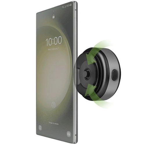 Uniwersalny uchwyt indukcyjny na kokpit / do kratki ENERGEA AirLock 15W czarny/black