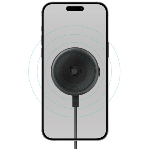 Uniwersalny uchwyt indukcyjny na kokpit / do kratki ENERGEA AirLock 15W czarny/black