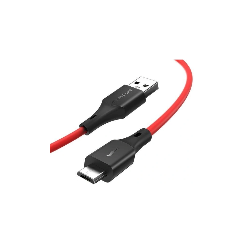 Hurtownia GSM - Kabel Micro USB BlitzWolf BW-MC14 2A 1,8m (czerwony) - BLZ112RED - {ean13} - Hurt