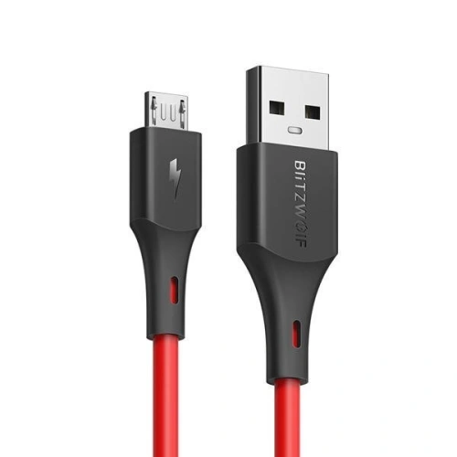 Kabel Micro USB BlitzWolf BW-MC14 2A 1,8m (czerwony)
