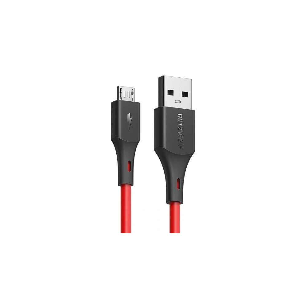 Hurtownia GSM - Kabel Micro USB BlitzWolf BW-MC14 2A 1,8m (czerwony) - BLZ112RED - {ean13} - Hurt