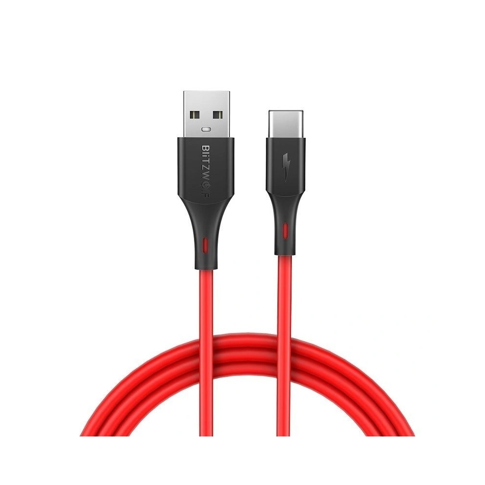 Hurtownia GSM - Kabel USB-C BlitzWolf BW-TC14 3A 1m (czerwony) - BLZ113RED - {ean13} - Hurt