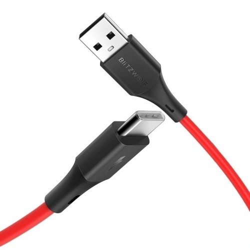 Kabel USB-C BlitzWolf BW-TC14 3A 1m (czerwony)