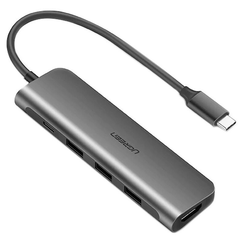 Ugreen Distributor - 6957303852093 - UGR115 - Adapter UGREEN 5in1 USB-C to HDMI 4K, 3x USB 3.0, Type-C - B2B homescreen