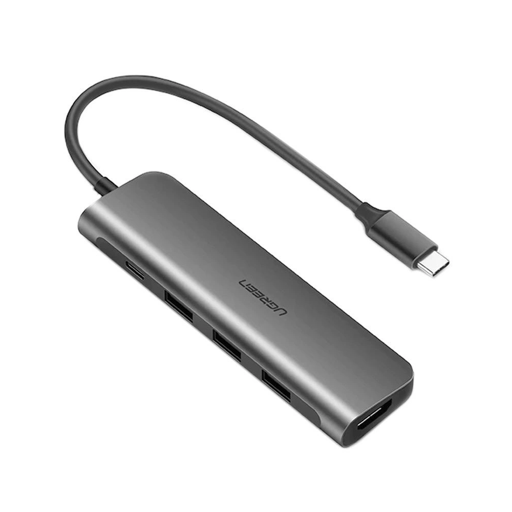 Wholesale Adapter UGREEN 5in1 USB-C to HDMI 4K, 3x USB 3.0, Type-C - UGR115 - {ean13} - Hurt