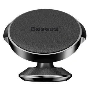 Baseus Leather Magnetic Car Mount Black