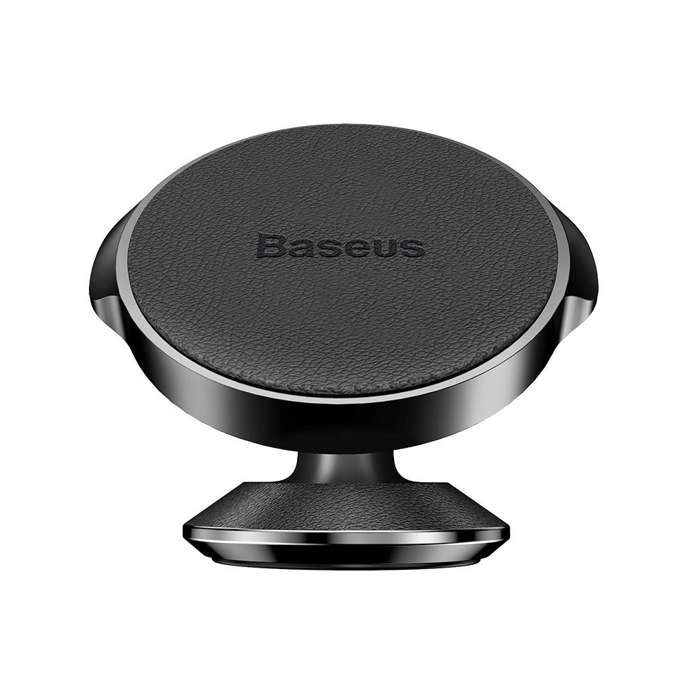 Wholesale Baseus Leather Magnetic Car Mount Black - BSU573BLK - {ean13} - Hurt