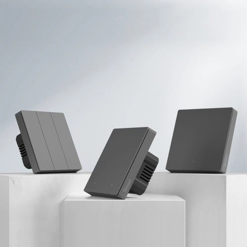 Inteligentny przełącznik ścienny Sonoff Wi-Fi (3-kanałowy) czarny 