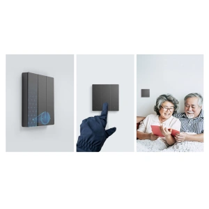 Hurtownia GSM - Intelligens fali kapcsoló Sonoff Wi-Fi (3-csatornás) fekete - SNF131 - {ean13} - Hurt