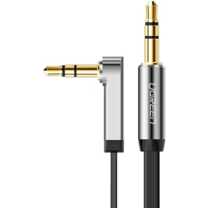 Wholesale UGREEN AV119 flat angle audio cable AUX mini jack 3.5 mm 0.5 m black - UGR1770 - {ean13} - Hurt