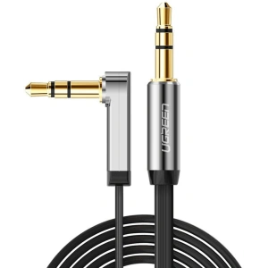Wholesale UGREEN AV119 flat angle audio cable AUX mini jack 3.5 mm 0.5 m black - UGR1770 - {ean13} - Hurt