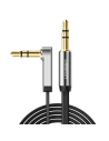 Hurtownia GSM - Plochý úhlový audio kabel UGREEN AV119 AUX mini jack 3,5 mm 0,5 m černý - UGR1770 - {ean13} - Hurt