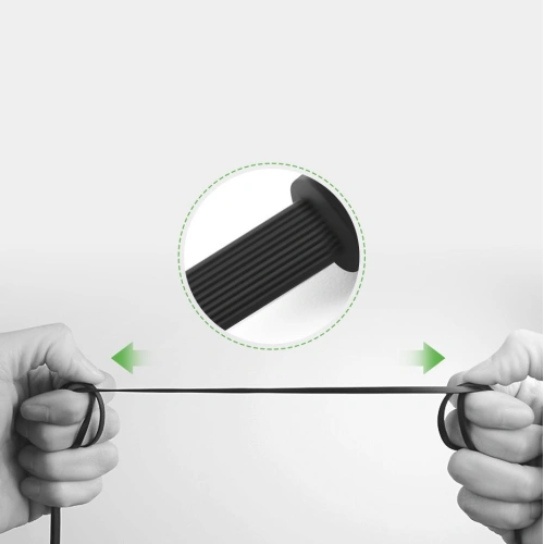 Płaski kabel kątowy audio UGREEN AV119 AUX mini jack 3.5 mm 0.5 m czarny