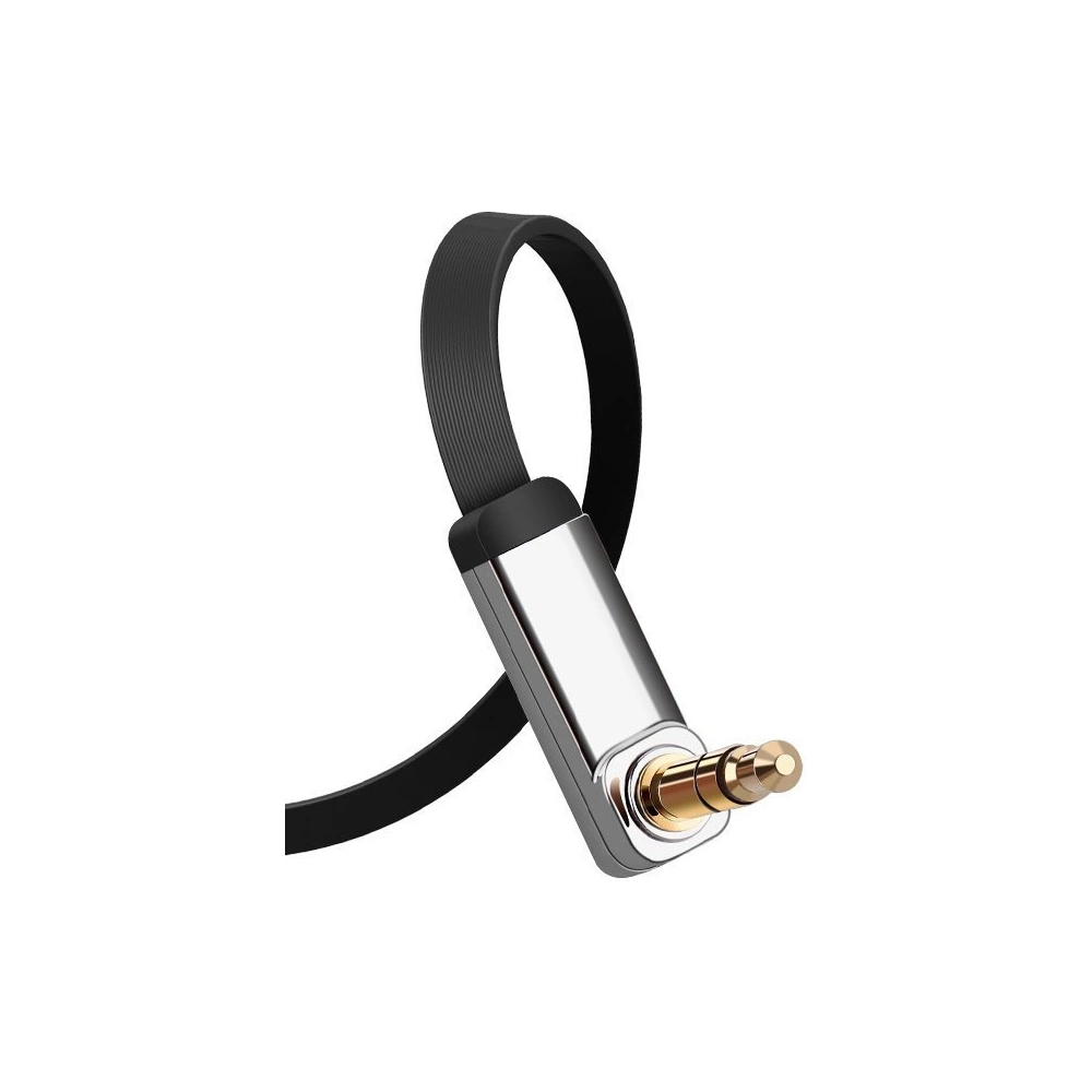 Hurtownia GSM - Plochý úhlový audio kabel UGREEN AV119 AUX mini jack 3,5 mm 0,5 m černý - UGR1770 - {ean13} - Hurt