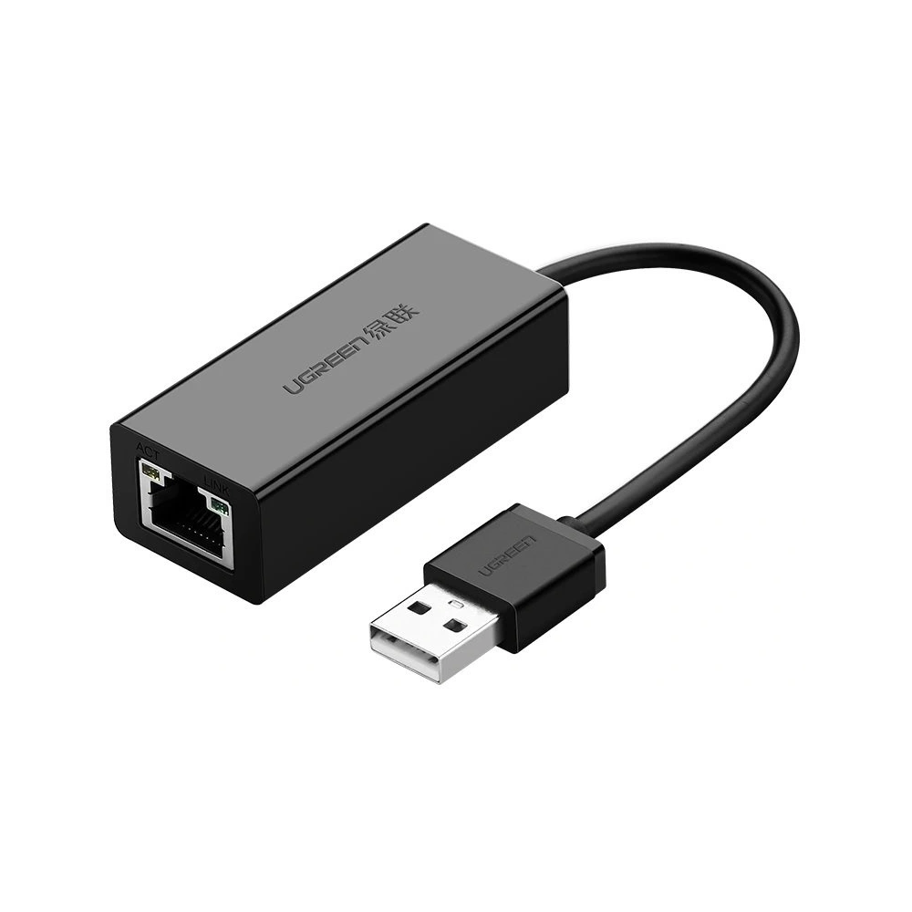 Hurtownia GSM - Externe Netzwerkkarte UGREEN CR110 USB-A 2.0 / RJ45 100Mbps schwarz - UGR1771 - {ean13} - Hurt