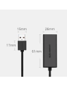 Wholesale UGREEN CR110 USB-A 2.0 / RJ45 100Mbps external network card black - UGR1771 - {ean13} - Hurt