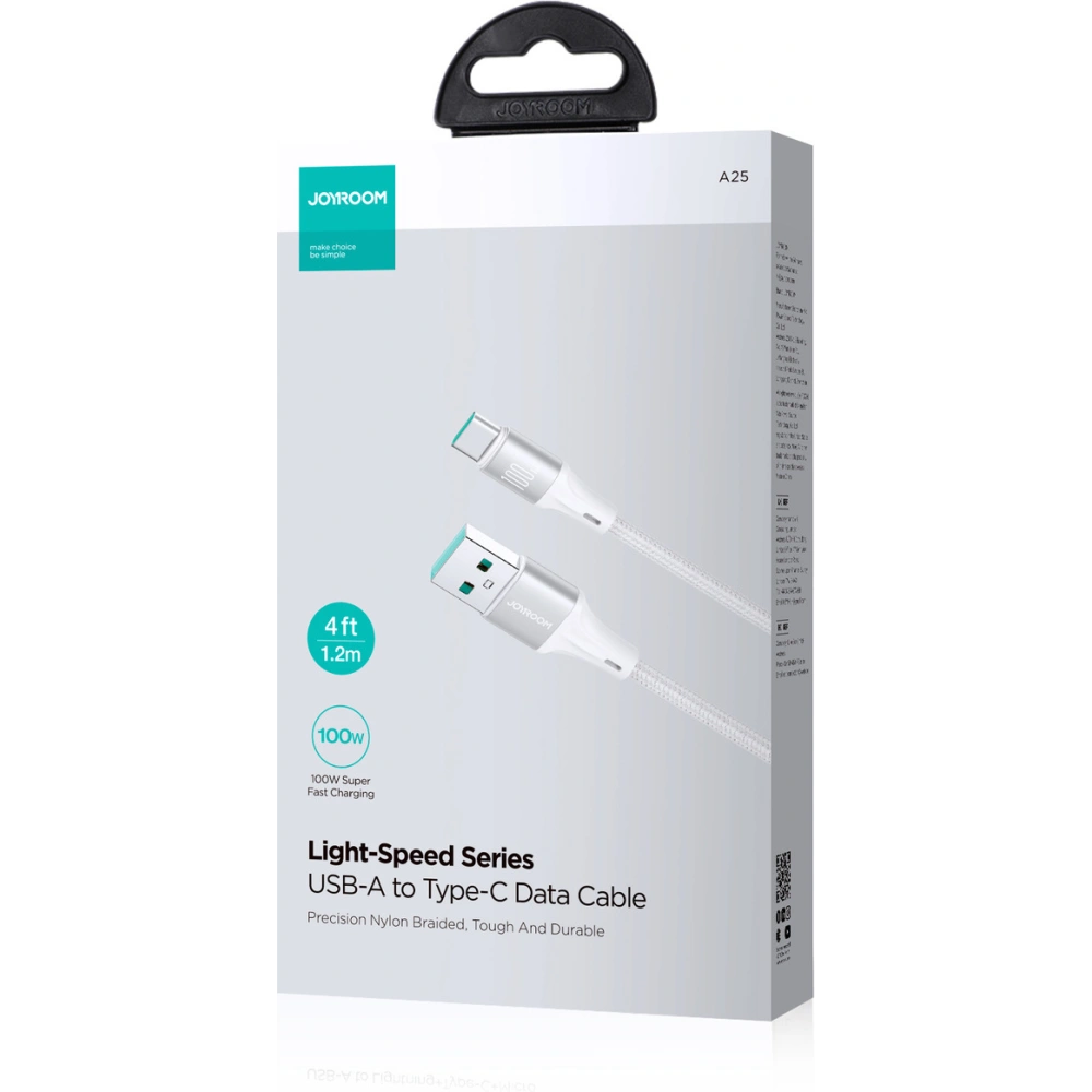 Hurtownia GSM - Kabel Joyroom Light-Speed Series SA25-AC6 USB-A / USB-C 100W 1.2m weiß - JYR854 - {ean13} - Hurt