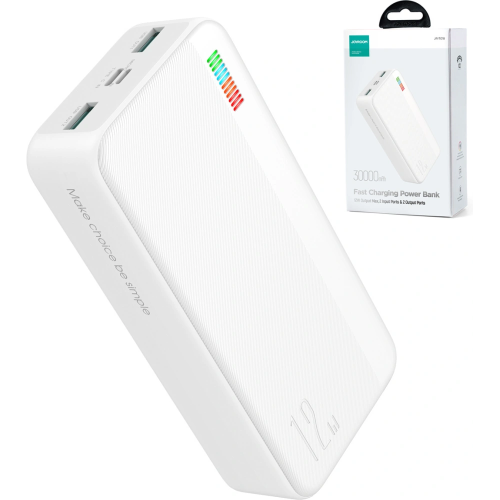Hurtownia GSM - Powerbank Joyroom Dazzling Series JR-T018 30000mAh 12W weiß - JYR853 - {ean13} - Hurt