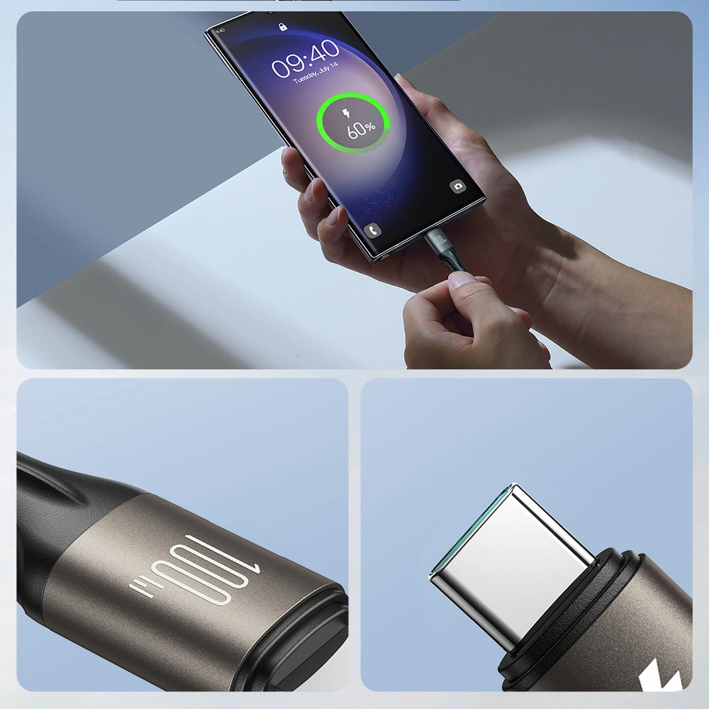 Hurtownia GSM - Kábel Joyroom Light-Speed Series SA25-CC5 USB-C / USB-C 100W 1.2m fekete - JYR855 - {ean13} - Hurt