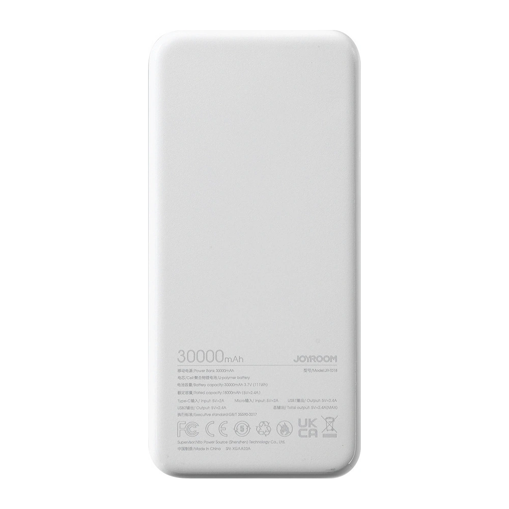 Hurtownia GSM - Powerbank Joyroom Dazzling Series JR-T018 30000mAh 12W bílý - JYR853 - {ean13} - Hurt