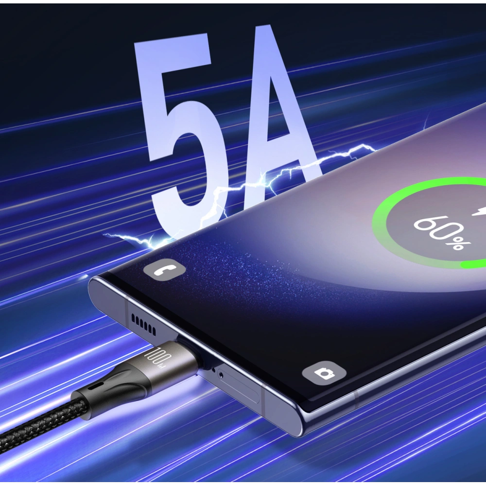 Hurtownia GSM - Kábel Joyroom Light-Speed Series SA25-CC5 USB-C / USB-C 100W 1.2m fekete - JYR855 - {ean13} - Hurt