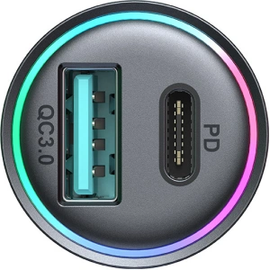 Hurtownia GSM - Autós töltő Joyroom JR-CCN04 60W USB-A, USB-C fekete - JYR856 - {ean13} - Hurt