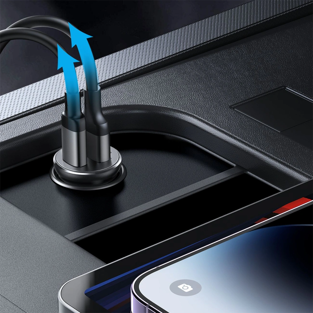 Hurtownia GSM - Autonabíječka Joyroom JR-CCN05 30W USB-A, USB-C černá - JYR857 - {ean13} - Hurt