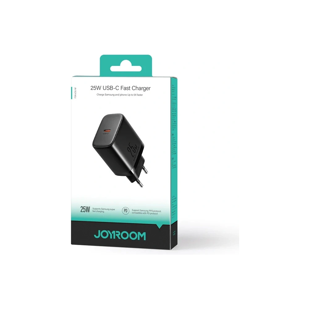 Hurtownia GSM - Ładowarka sieciowa Joyroom JR-TCF11 USB-C 25W czarna - JYR859 - {ean13} - Hurt
