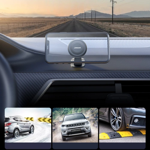 Uchwyt samochodowy magnetyczny na kokpit Joyroom JR-ZS356 ciemnoszary