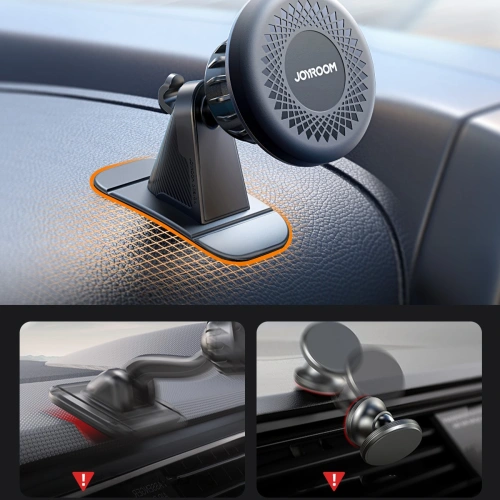 Uchwyt samochodowy magnetyczny na kokpit Joyroom JR-ZS356 ciemnoszary