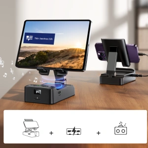 Hurtownia GSM - Vezeték nélküli hangszóró Joyroom JR-MH01 telefon vagy tablet tartóval, fekete - JYR862 - {ean13} - Hurt