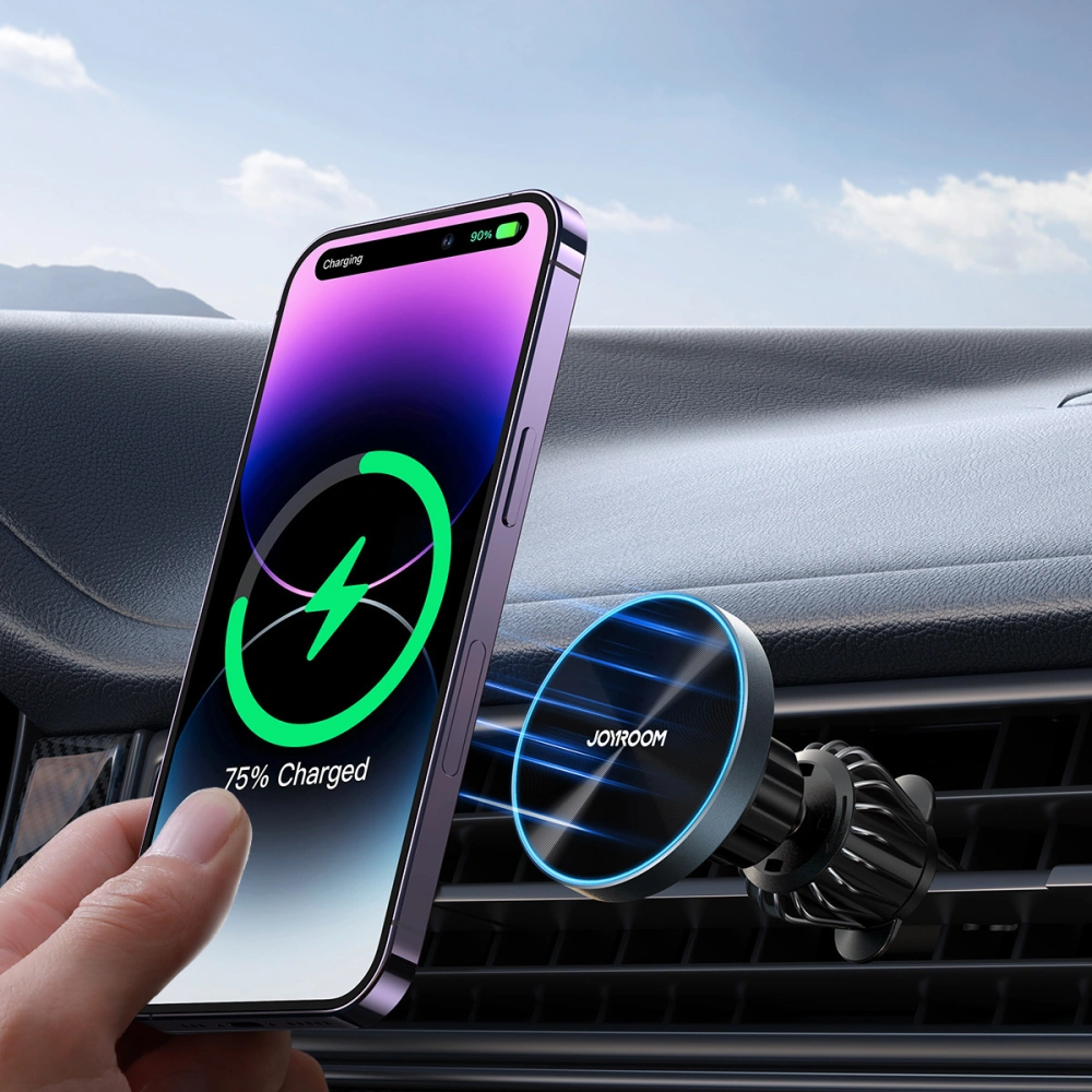 Hurtownia GSM - Auto-Handyhalterung für Lüftung Joyroom JR-ZS240 mit induktiver 15W Ladefunktion schwarz - JYR868 - {ean13} - Hurt