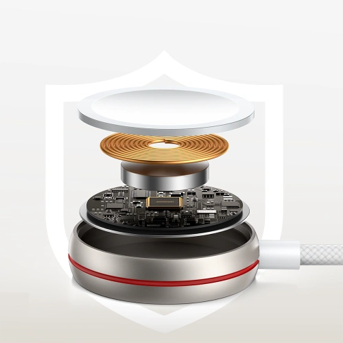 Kabel 2w1 Joyroom S-IW011 USB-C / Lightning, ładowarka indukcyjna do Apple Watch 1.5m biały