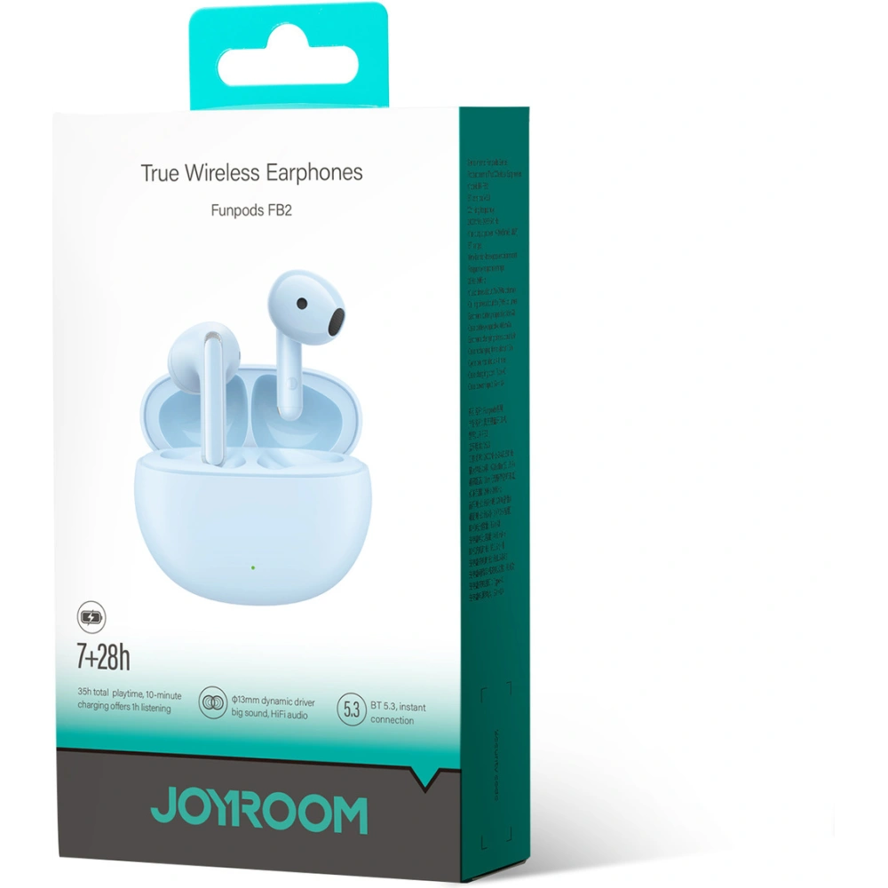 Wholesale Joyroom Funpods JR-FB2 Bluetooth 5.3 wireless in-ear headphones blue - JYR873 - {ean13} - Hurt