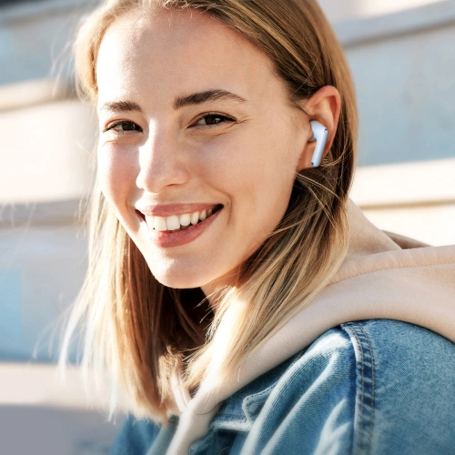 Bezprzewodowe słuchawki douszne Joyroom Funpods JR-FB2 Bluetooth 5.3 niebieskie