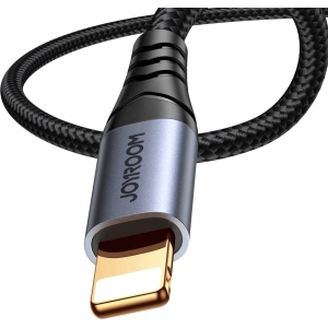 Wholesale Joyroom SY-A06 cable Lightning / AUX mini jack 3.5mm 1.2m black - JYR874 - {ean13} - Hurt