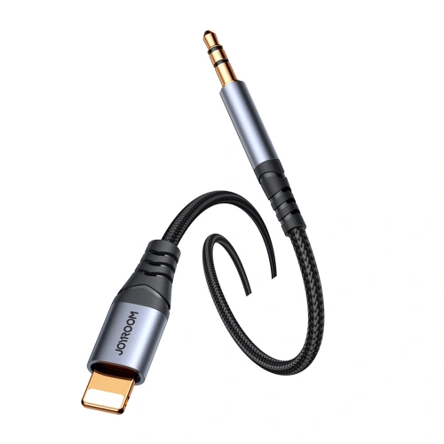 Kabel audio Joyroom SY-A06 Lightning / AUX mini jack 3.5mm 1.2m czarny