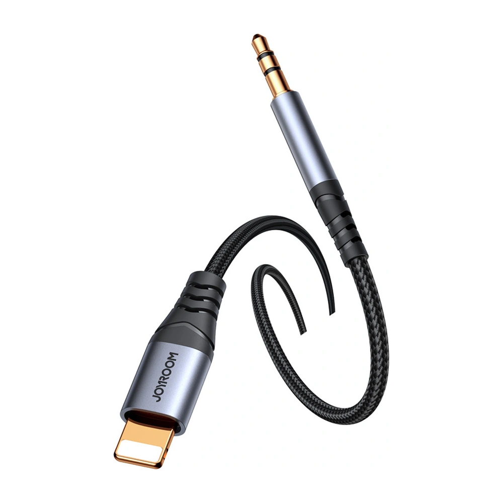 Hurtownia GSM - Audio-Kabel Joyroom SY-A06 Lightning / AUX Mini-Klinke 3.5mm 1.2m schwarz - JYR874 - {ean13} - Hurt