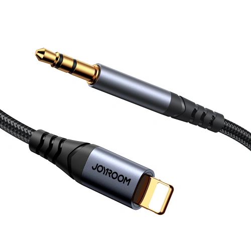Kabel audio Joyroom SY-A06 Lightning / AUX mini jack 3.5mm 1.2m czarny