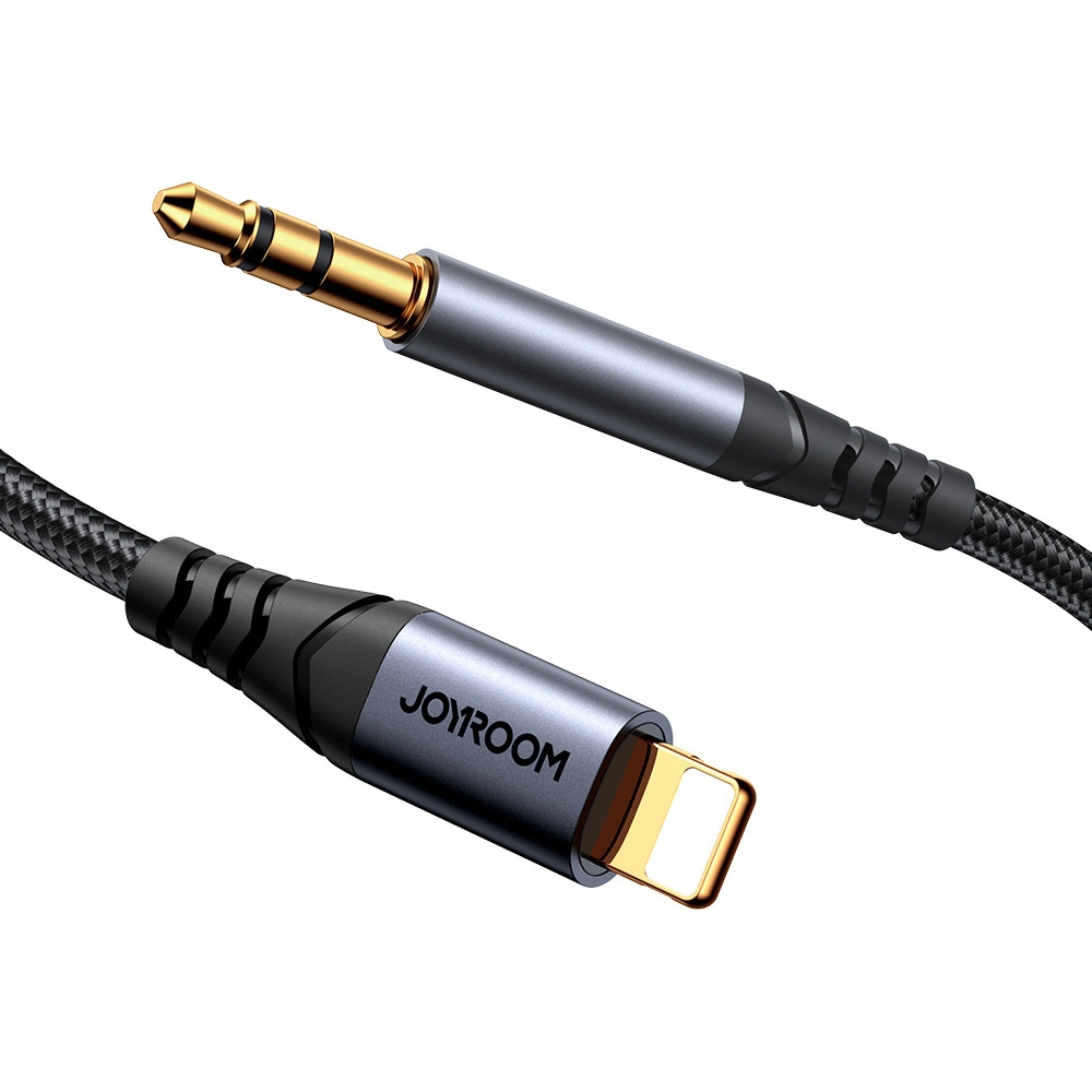 Hurtownia GSM - Audio-Kabel Joyroom SY-A06 Lightning / AUX Mini-Klinke 3.5mm 1.2m schwarz - JYR874 - {ean13} - Hurt