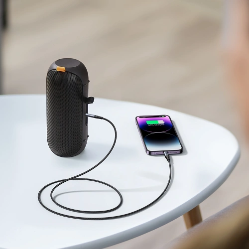 Kabel audio Joyroom SY-A06 Lightning / AUX mini jack 3.5mm 1.2m czarny