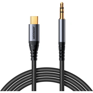 Hurtownia GSM - Audio kábel Joyroom SY-A07 USB-C / AUX mini jack 3.5mm 1.2m fekete - JYR875 - {ean13} - Hurt