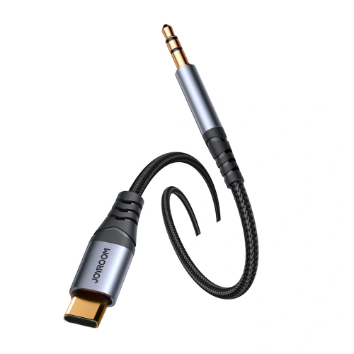 Kabel audio Joyroom SY-A07 USB-C / AUX mini jack 3.5mm 1.2m czarny